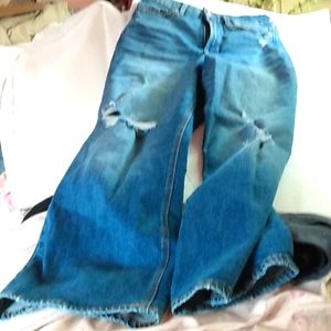 Old Navy extra high rise wide leg Jean